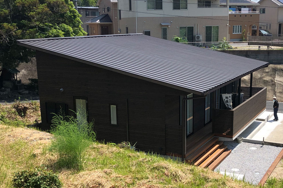 長岡潤一郎建築設計事務所 施工 屋根