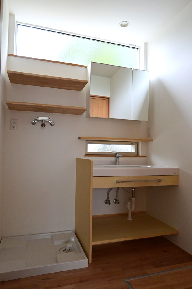 長岡潤一郎建築設計事務所 施工 洗面所