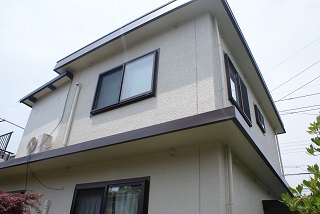 外壁塗装 屋上防水 ひさし施工後