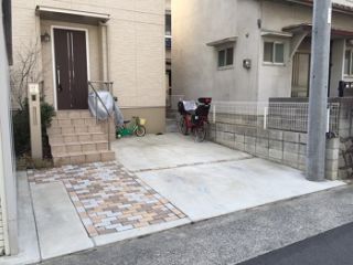 カーポート施工前