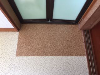 施工後 この部分にクッションフロア