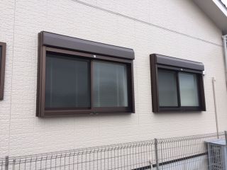 施工後 シャッター収納