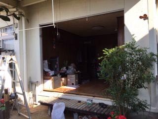 施工中 弊社独自のカバー工法