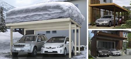 「ジーポートneo 積雪150cm 4本柱仕様✨」関連画像