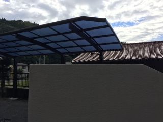 拡張したカーポート施工後