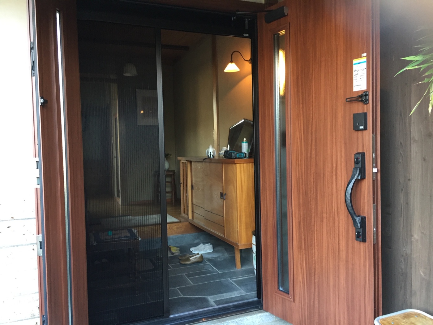 施工後 収納網戸