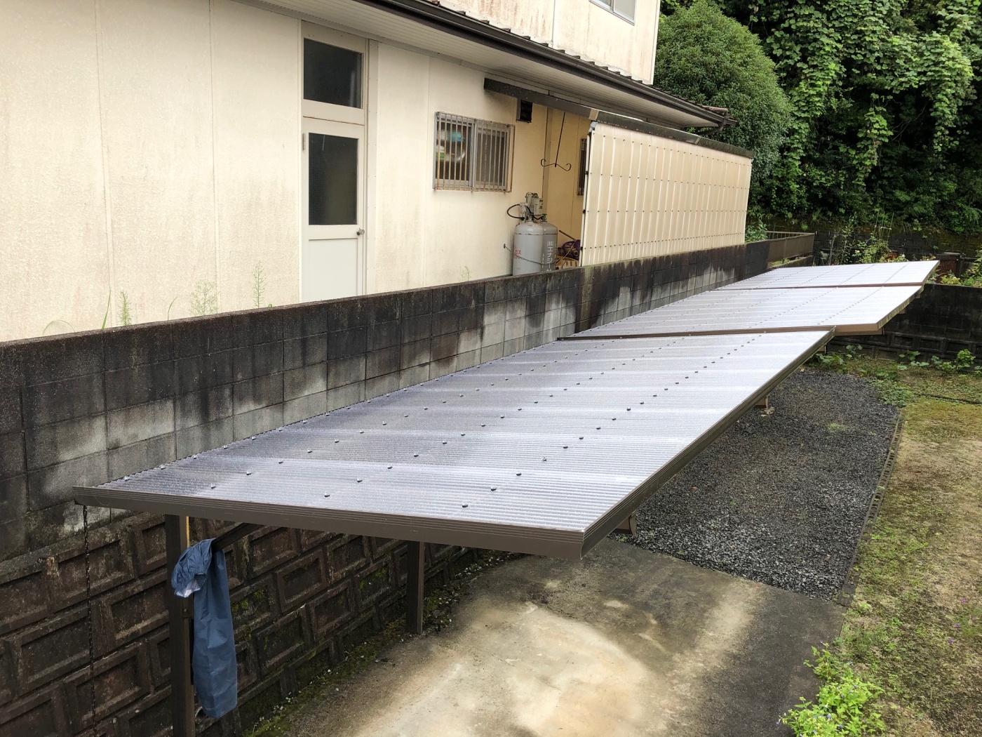 施工後 カーポート屋根張替え