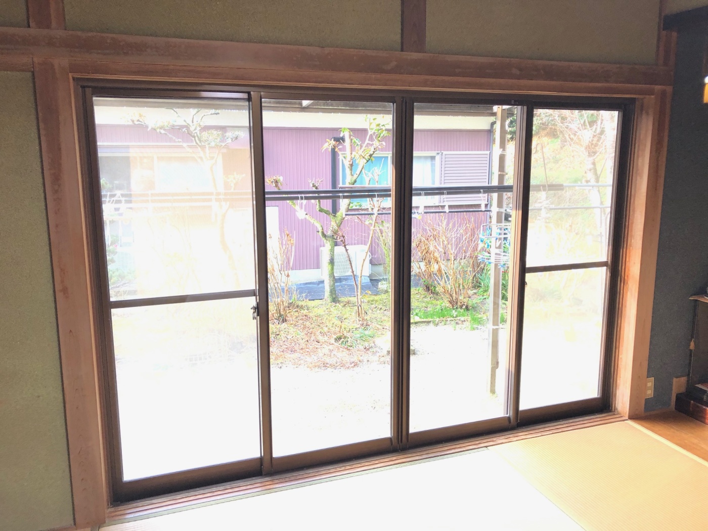 施工前 内障子外し