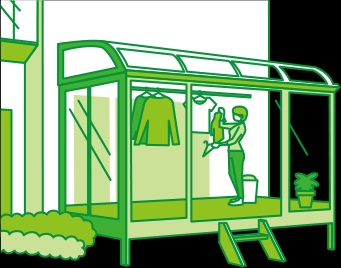 「花粉やジメジメな日も、快適な部屋干し。」関連画像