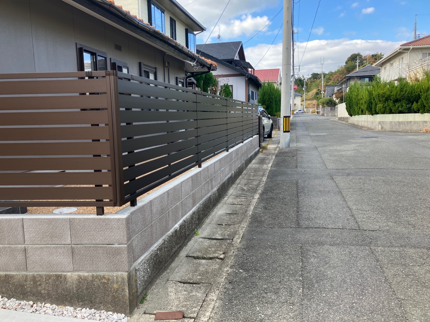 施工後 フェンス工事